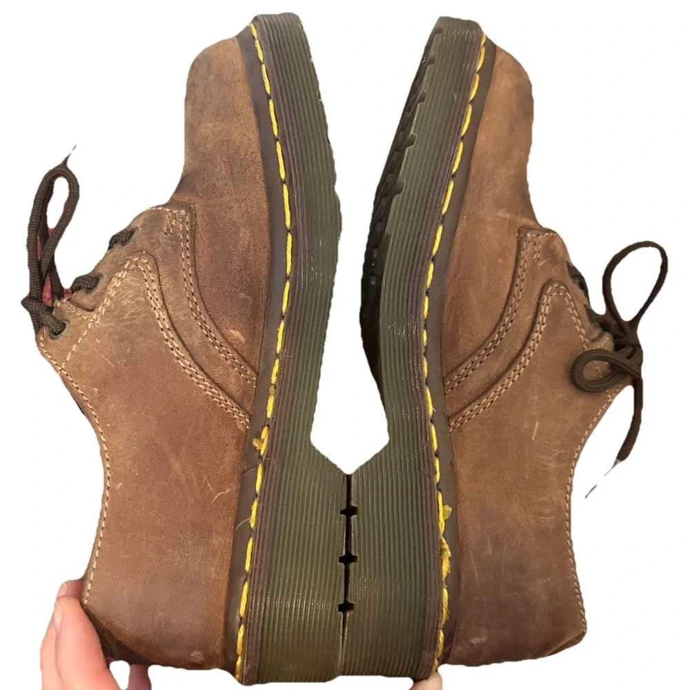VINTAGE Dr Martens 1561 US Youth 1 Made In England Brown Leather‎ Oxford Shoe